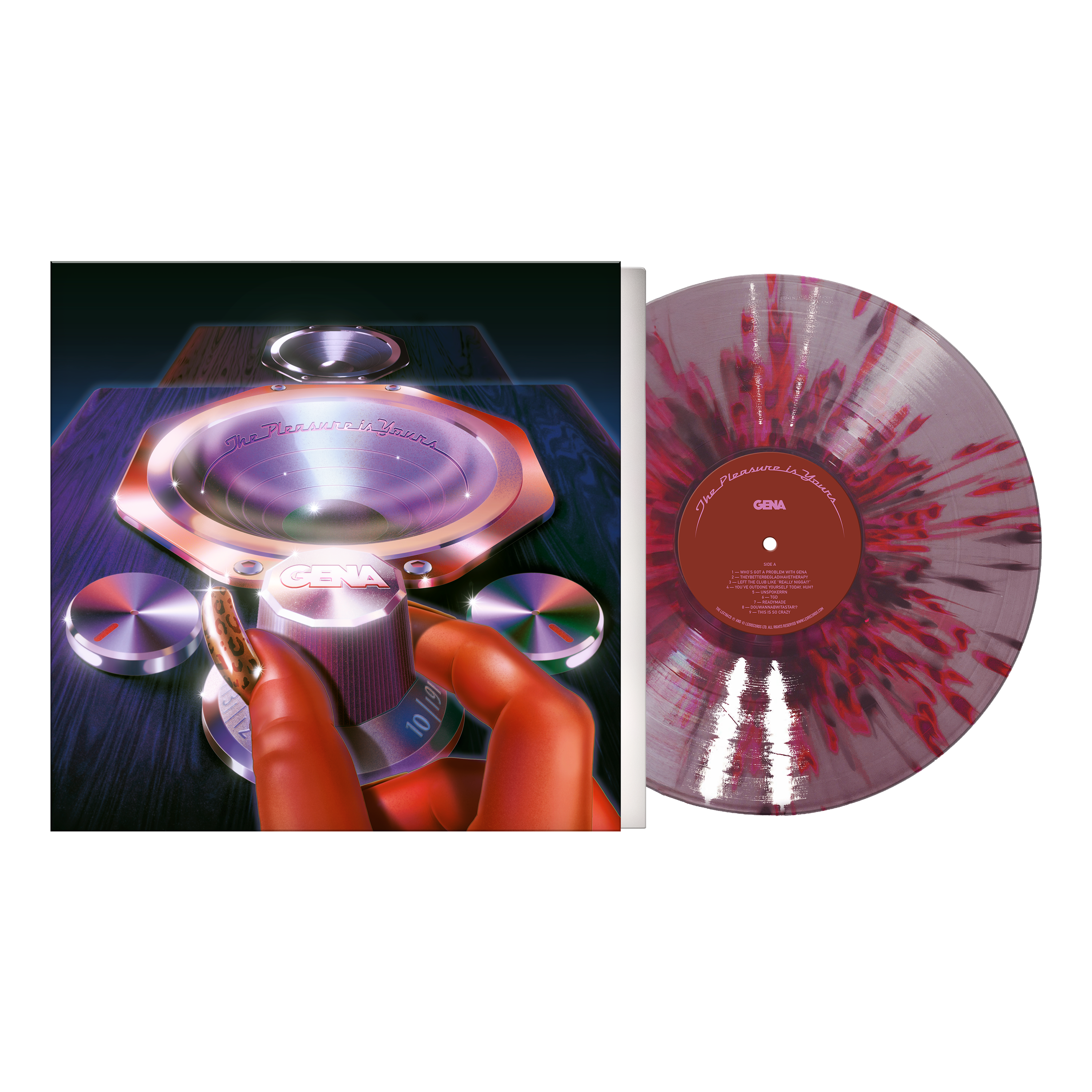 GENA "The Pleasure Is Yours" Vinyl LP - (Splatter)